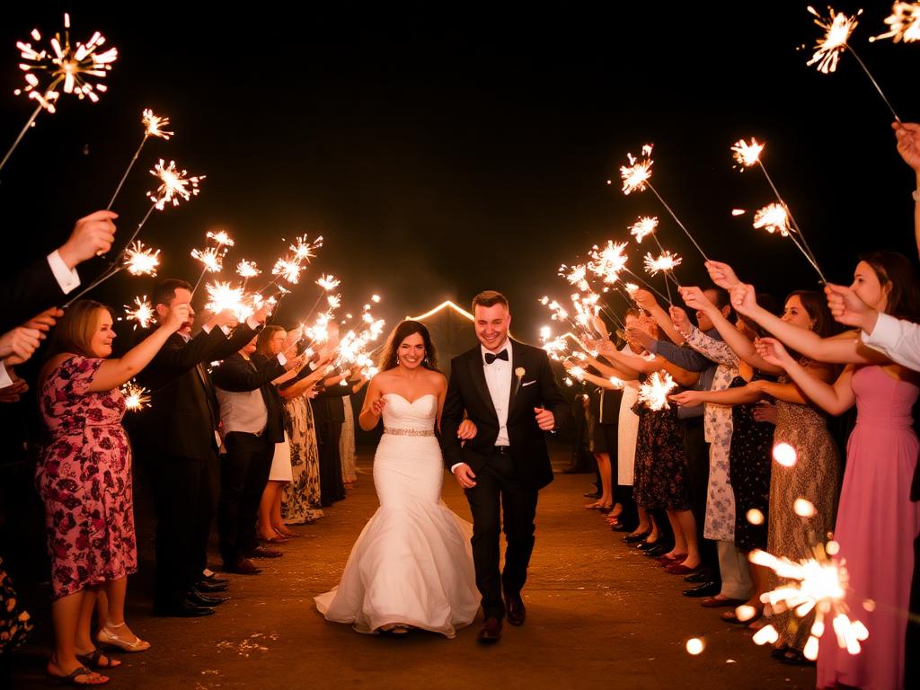 Sparkler exit was unreal